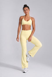 Legging Flare Move - Jaune Beurre