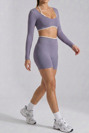 Top Long Line - Bleu Gris