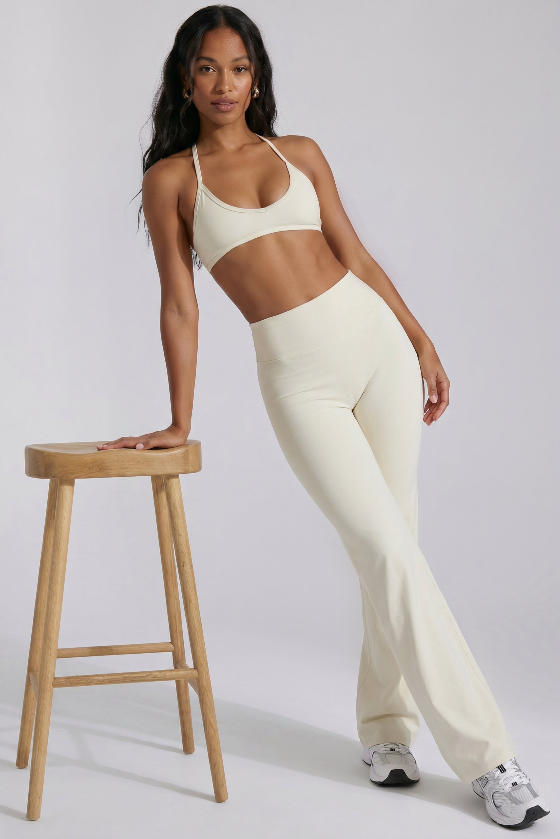 Legging Flare Move - Blanc Crème