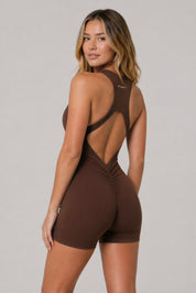 Combi Short Scrunch - Marron