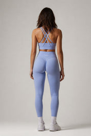 Brassière Scrunch - Bleu Ciel