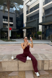 Legging Flare Move - Bordeaux