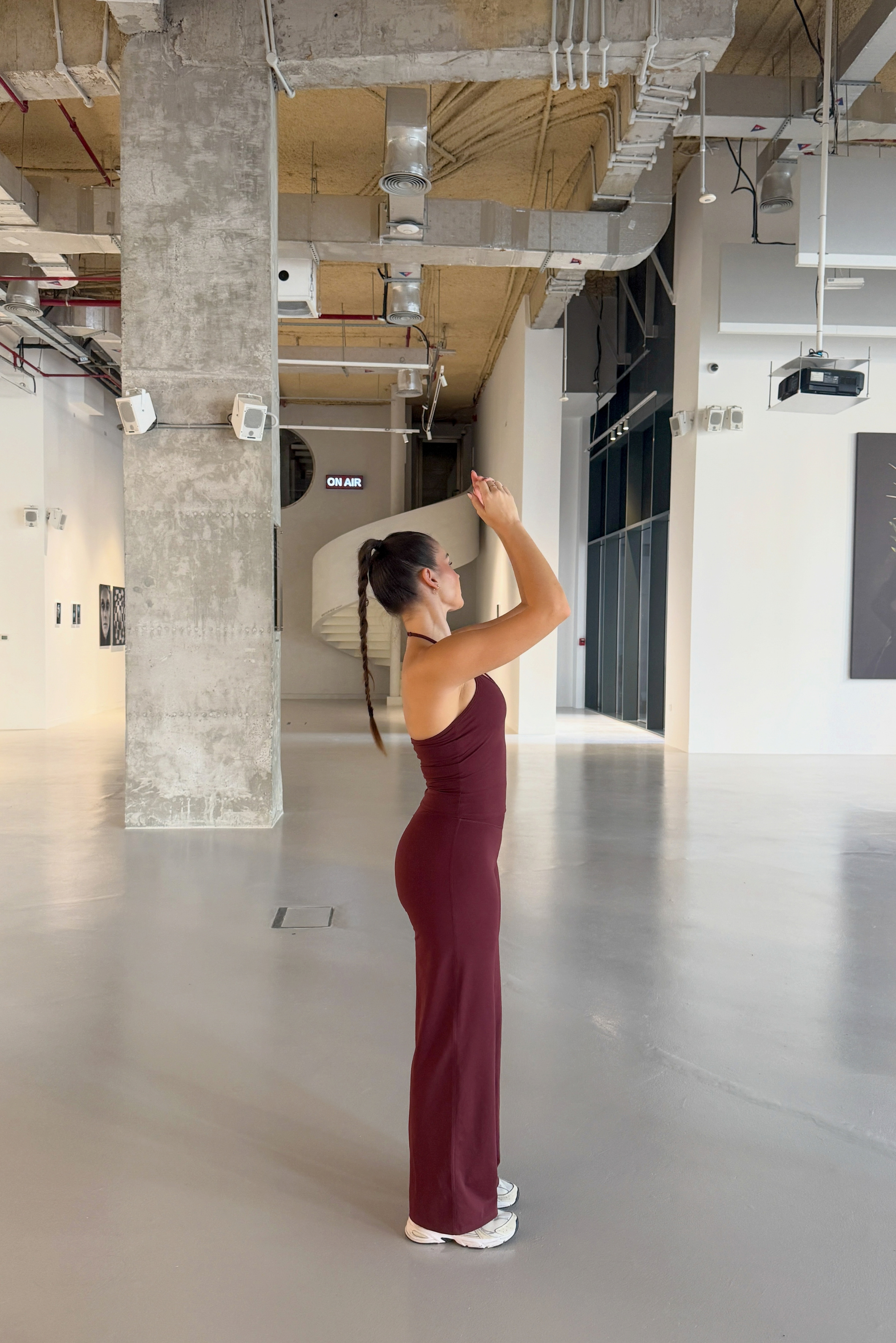 Legging Flare Move - Bordeaux